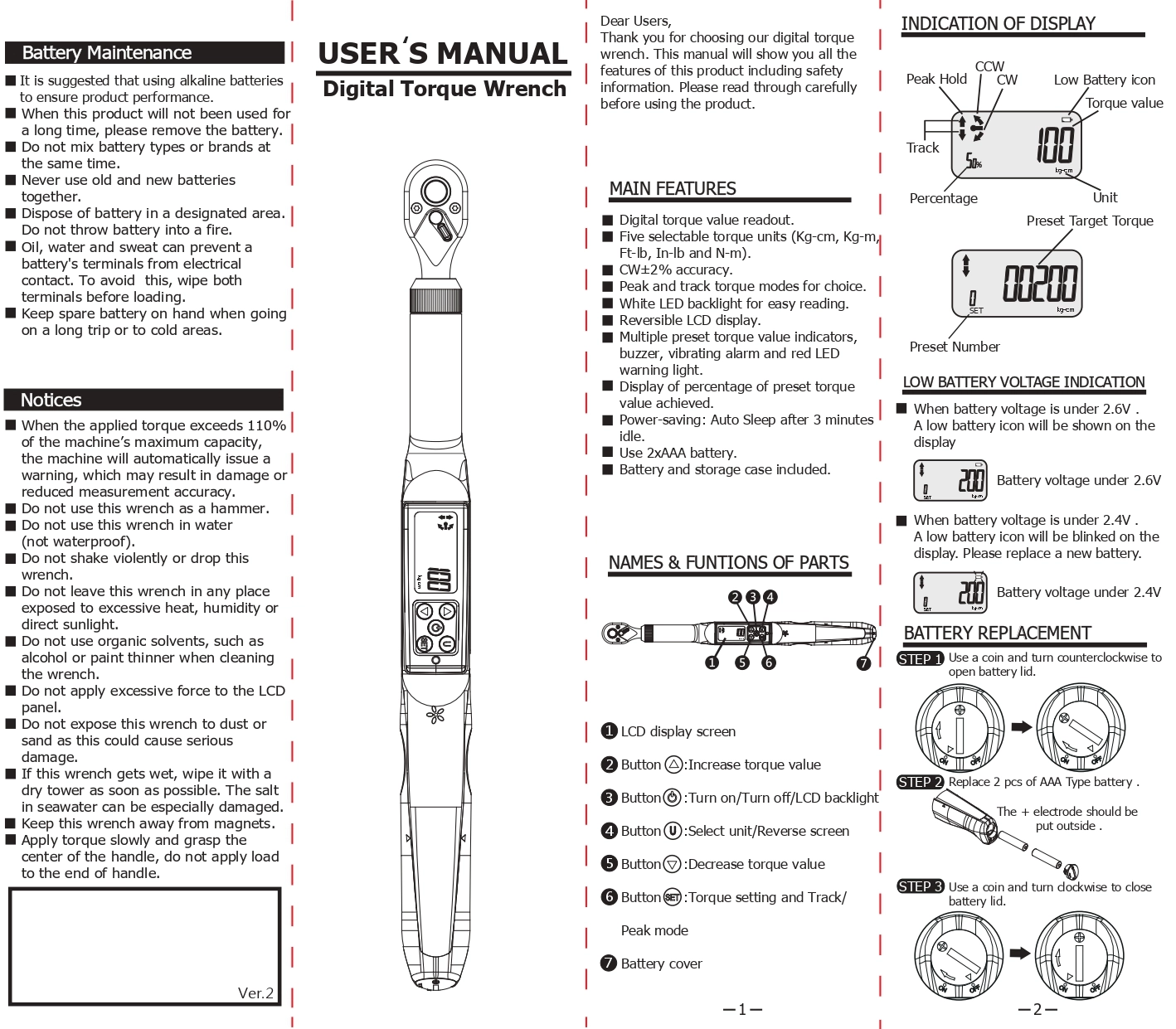 Digital Torque Wrench S Series